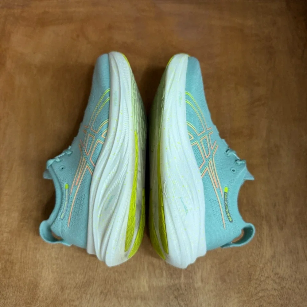 ASICS GEL-Nimbus 26 Running Shoes Womens Size 9 Light Celadon Sneaker 1012B601